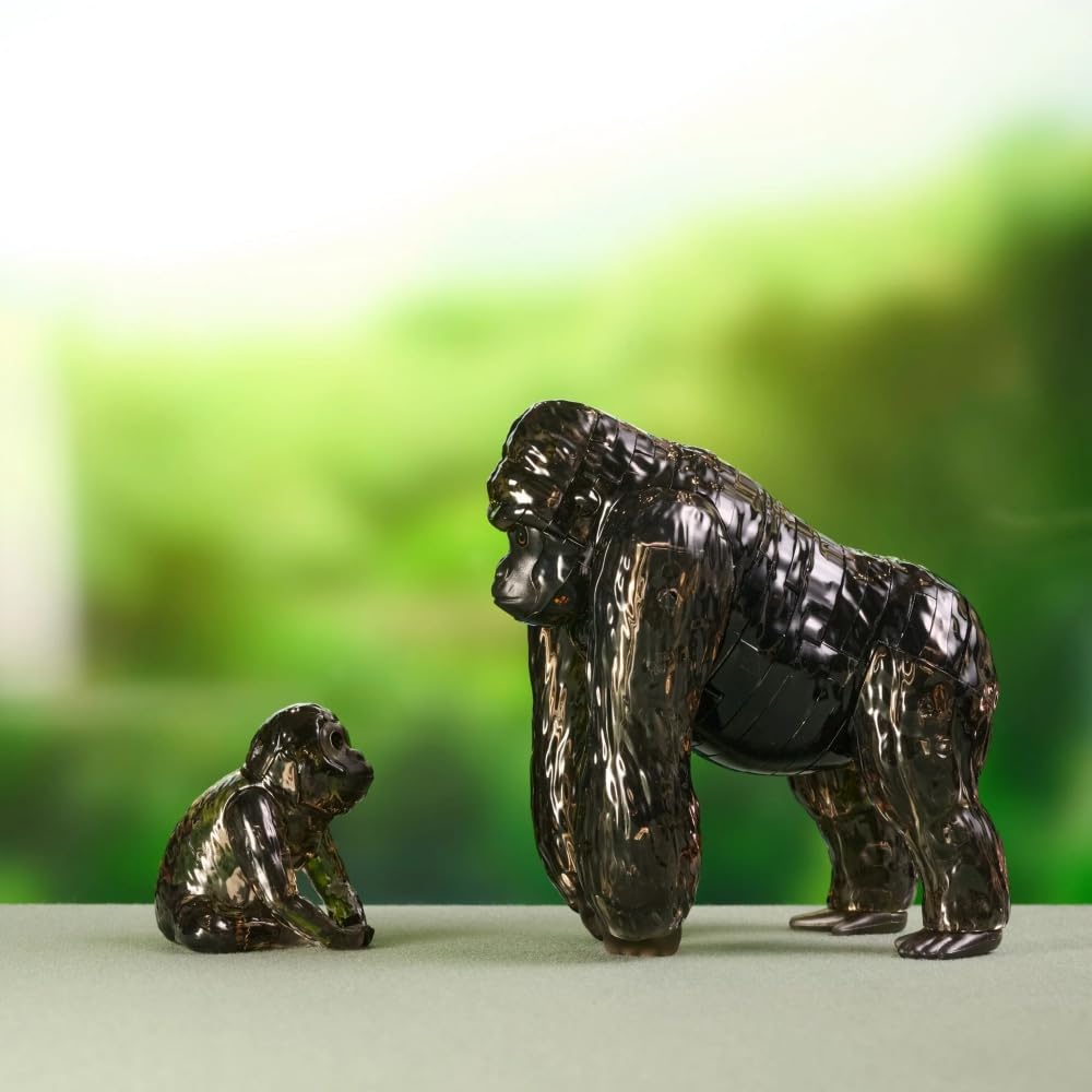 BePuzzled, Gorilla and Baby Original 3D Crystal Puzzle, Ages 12 and Up