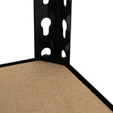 Juggernaut Storage Indoor Outdoor 72 Inch 5 Tier Steel Utility Shelving Unit with Adjustable Shelves for Warehouse, Laundry Room, and Garage, Black Juggernaut Storage