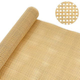 Plastic Rattan Square Webbing Roll, 16 in x 6.6 Ft, Faux Cane Webbing for DIY Home Decor Projects, Pre-Woven Open Mesh for Furniture, Bed, Cabinet, Wardrobe, Room Divider, Light Shade Laphivieh