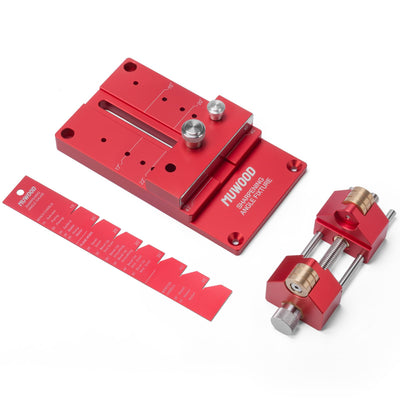 MUWOOD Chisel Sharpening Kit, Wood Honing Guide for Chisels and Planes Width 0.1" to 3.3" with Sharpening Angle Fixture, Angle Gauge from 15° to 45°