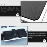 Electric Pet Grooming Table for Large Dogs - Professional Heavy Duty Height Adjustable Pet Grooming Station with Anti Slip Tabletop, Two Nooses & Tool Organizer, Maximum Capacity Up to 250 lbs Hipet