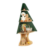 OOOK Kids Book Shelf Tree Bookshelf for Kids, Corner Bookshelf with Storage, Montessori Book Shelf for Classroom, Playroom, Bedroom, Nursery OOOK