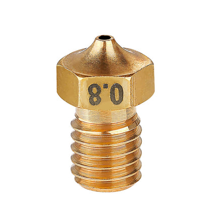 DUROZZLE E3D V6 Nozzles 3D Printer Brass Nozzles Kit 0.4mm 0.6mm 0.8mm with Storage Box for Prusa i3 MK3S / MINI, Anycubic i3 Mega/Kobra/Kobra Neo and More, Pack of 10 - WoodArtSupply