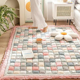 Cotton Cover Futon Mattress for Back Pain,Japanese Traditional Shikibuton Bed Tatami Sleeping Pad,Foldable Roll Up Tatami Mattress Pad,Traditional Japanese Roll Up Bed,27.56x70.87in Floor Mattress KnvsS