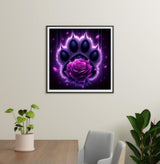 BYGFHLYW 5D Diamond Painting Kits for Adults, Purple Rose Diamond Art Kits for Adults Beginner, DIY Full Drill Diamond Dots Gem Painting Home Wall Decor 11.8x11.8inch BYGFHLYW