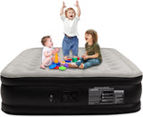 Oqsonwu Air Mattress 16" Air Bed Queen with Built in Pump, Foldable Portable Queen Inflatable Mattress, 660 lbs Weight Capacity Blow Up Air-Mattress Suitable for Guests, Indoors and Camping Oqsonwu