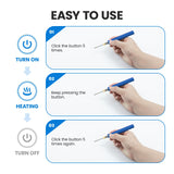 ELMCONFIG Cordless Soldering Iron Kit, Wireless Electric Soldering Gun Pen, 1100mAh Large Battery, Portable and Rechargeable for Home Appliance Repair, Electronic Components, DIY ELMCONFIG