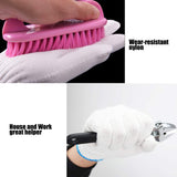 NRDBEEEC Hand Working Gloves Safety Grip Protection Work Gloves Men Women BBQ Thick Cotton (Pack of 6 Pairs) NRDBEEEC