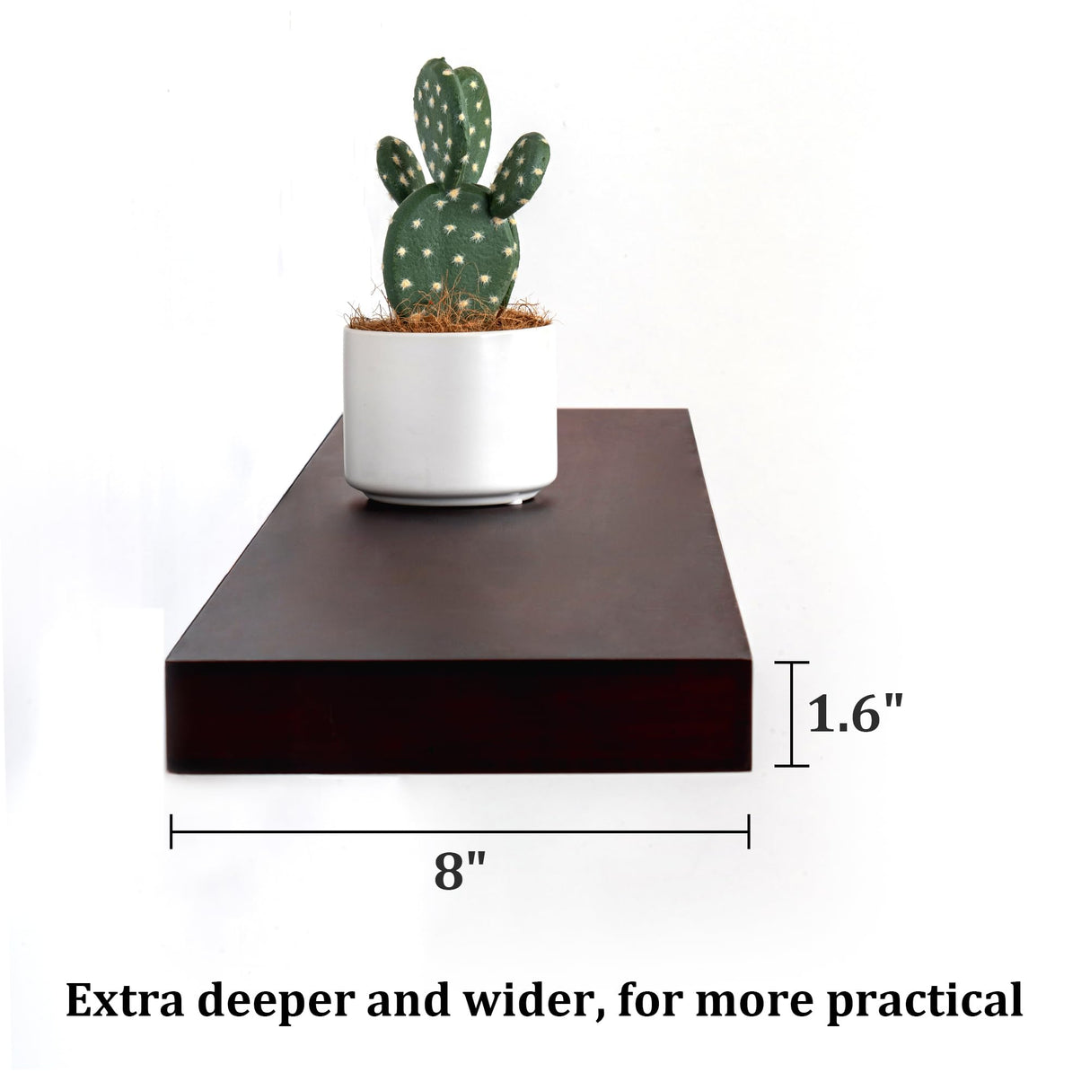 Floating Shelves, 48 Inch Wall Shelf, Rustic Wood Shelves for Wall Storage, Fireplace Mantel, Wall Mounted Wooden Display Shelf for Bathroom Bedroom Kitchen Garage,48" W x 8" D x 1.6" H Fun Memories