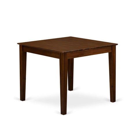 East West Furniture Oxford Square Kitchen Dining Table for Small Spaces, 36x36 Inch, Antique Walnut East West Furniture