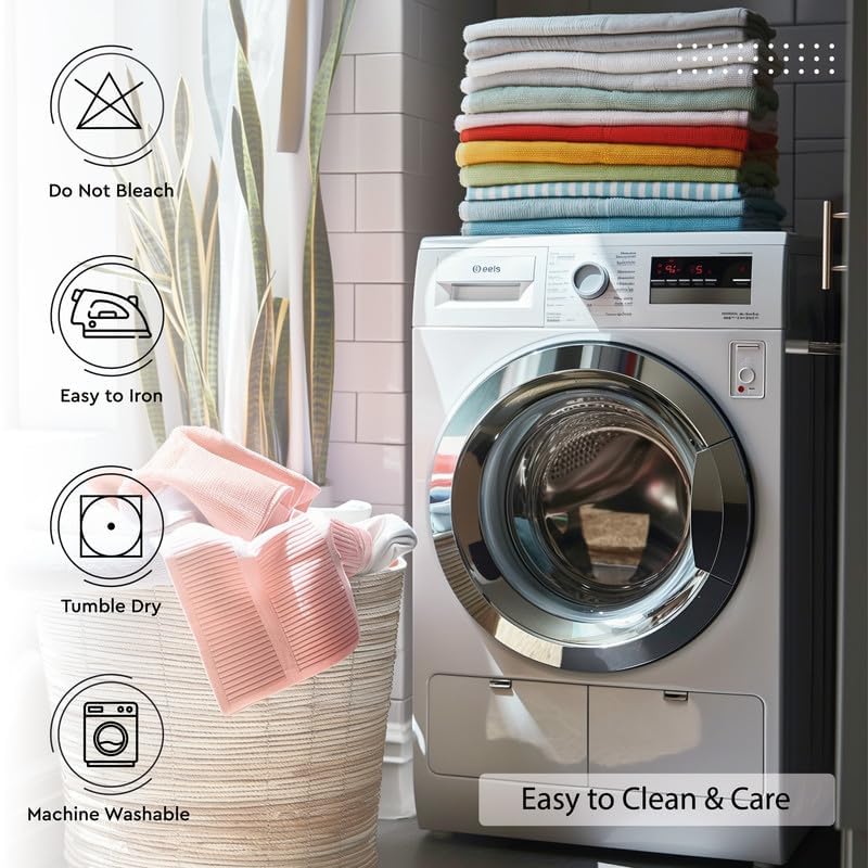 Encasa Table Runner 13x72 in Long | Cotton Canvas Fabric | White Solid Color | Machine Washable & Durable Encasa XO