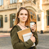 WEBEEDY 125 Pcs Bookbinding Kit - Make Your Own Button Journal, Leather Notebook for Adults - DIY Craft Supplies With Thread, Needles, Paper, Video Tutorial - A6 WEBEEDY