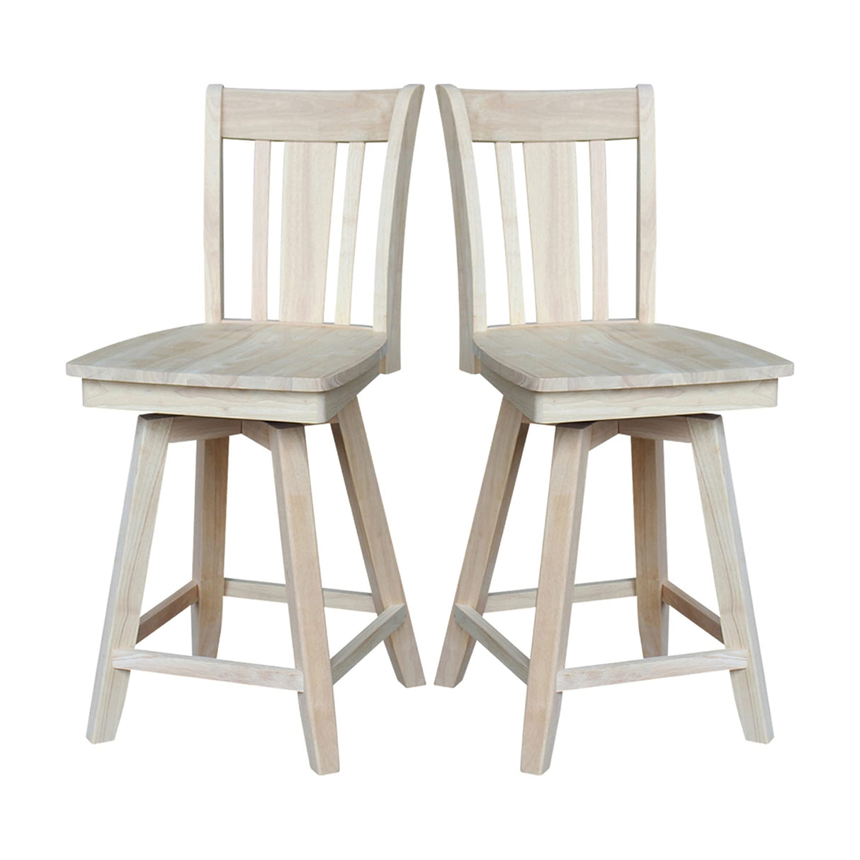 International Concepts Counter Stool, 24", Unfinished IC International Concepts