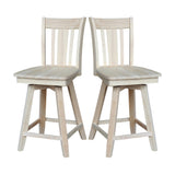 International Concepts Counter Stool, 24", Unfinished IC International Concepts