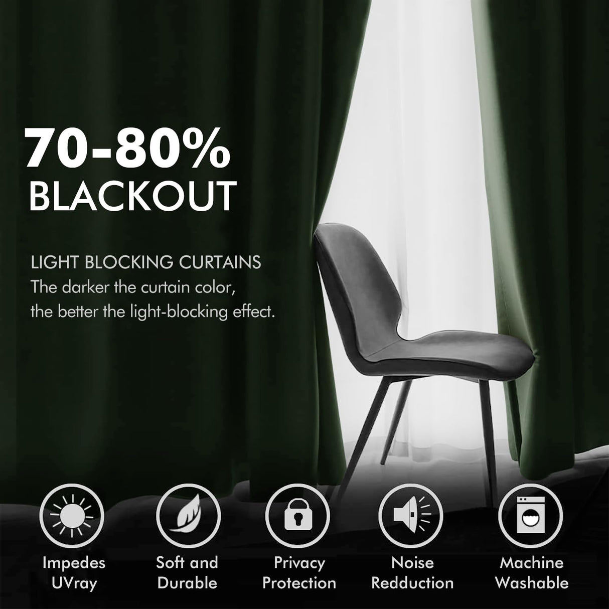 MIULEE Velvet Curtains Olive Green Extra Long Elegant Grommet Curtains Thermal Insulated Soundproof Room Darkening Black Out Drapes for Classical Living Room Bedroom Decor 52 x 108 Inch Set of 2 MIULEE