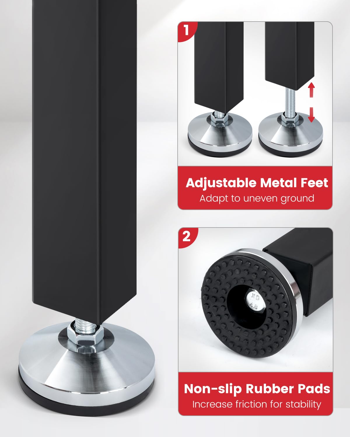 ENJOYWOOD Work Bench 42.5 Inch Workbench for Garage Heavy Duty Rubberwood Tabletop Work Table for Cutting Wood Shop Home Office Electronic Woodworking ENJOYWOOD