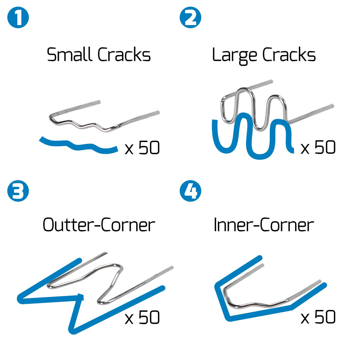 WEP 960-V Plastic Welder Kit 110V with LED Lights with 200 Hot Staples and Pliers for Car Bumper Plastic Welding, Plastic Gas Tank Repair, a Great Automotive Tools for Mechanics WEP