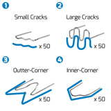 WEP 960-V Plastic Welder Kit 110V with LED Lights with 200 Hot Staples and Pliers for Car Bumper Plastic Welding, Plastic Gas Tank Repair, a Great Automotive Tools for Mechanics WEP