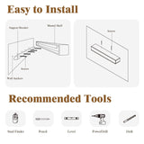 Easyego Fireplace Mantel Shelf 60", Rustic Wood Mantles for Over Fireplaces, Wall Mounted Farmhouse Decor, with Brushed Surface Workmanship(60Lx8Dx5H, Espresso) Easyego