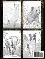 101 Animals Coloring book Vol. 1: Great Gift for Boys & Girls Ages 4-8, 4-10, or Adults looking for Relaxation / Stress-Relief WoodArtSupply