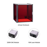 Snapmaker 3 in 1 Addons for Artisan 3D Printer Including Artisan Enclosure,200W CNC Module,10W Laser Module (Standard 3-in-1 Addons for Artisan 3DP) Snapmaker