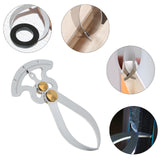 Smgda Stainless Steel Feeler Gauge, Thickness Gauge, Depth Gauge, Inner Outer Diameter Ruler, Inside/Outside Caliper, Pocket Ruler Imperial Measuring Tool for Measure Gap Width/Thickness Woodturning Smgda