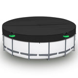RICHIE 18FT Pool Cover, Round Solar Cover for Above Ground Pool, Heavy Duty 420D Oxford Waterproof Cover, Perfect to Keep Swimming Pool Clean RICHIE