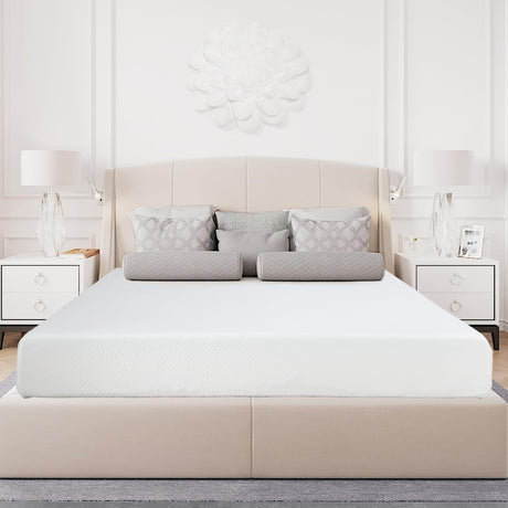 Dopinmin Queen Mattress, 8 Inch Gel Infused Memory Foam Mattress Medium-Firm Mattress for Pressure Relief & Cooling Sleep, CertiPUR-US Certified, Bed in a Box Dopinmin