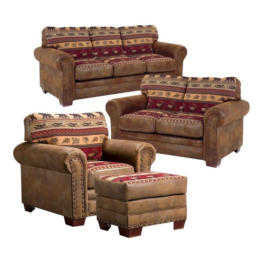 American Furniture Classics 4-Piece Sierra Lodge Sleeper Sofa American Furniture Classics