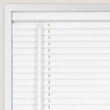 CALYX INTERIORS Room Darkening Vinyl Mini Blinds, Cordless, 1" Slat, 35" W x 60" H, White Calyx Interiors