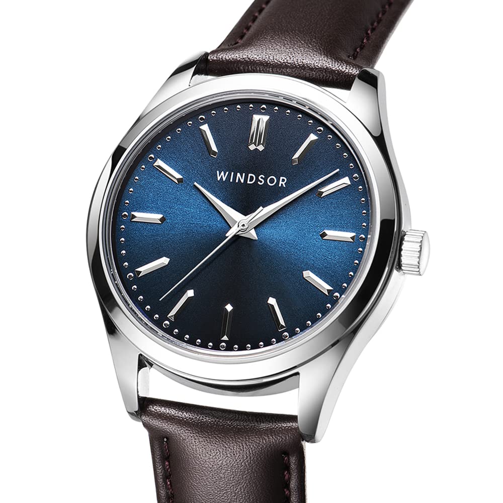 Engraved Watch for Men - Boyfriend Fiance Husband Gift Customized Personalized Watches for Men (Blue) WINDSOR