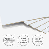 Somime 25 Pack Backing Boards Only - 11x14 Uncut White Mats Matboards, Acid Free Backerboards for Art Prints, Ideal for Photos/Pictures/Prints/Frames/Arts Somime