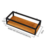 Ceiling Hanging Shelf Kitchen Storage Shelving, Flower Stand, Plant Railing Shelf with Solid Wood Board and Iron Frame, for Bar Flower Shop Balcony (Size : 120cm) FAFZ