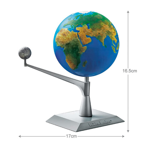 4M Kidzlabs Earth & Moon Model Kit – STEM Toys Science Lab DIY Orbit Planetarium Educational Gift 4M