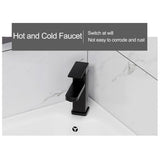 Small Corner Bathroom Cabinet Vanity With Sink Floating Vanity Bathroom Narrow Depth Vanities Lavamanos de Baño Modernos with Top,Hot & Cold Faucet Combo,Storage Space,for Small Space Black/White/Grey JOSIAHCQ