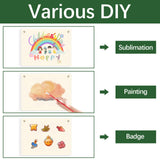 4 pieces sublimation blank canvas banner hanging flag banner for nursery wall decor for kids room decor for boys and girls,canvas banner wall hanging sublimation banner blank GEKIXUTP