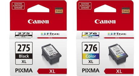 Canon PG-275 XL BlackHigh Capacity ink cartridge (4981C001) and CL-276 XL Color High Capacity Ink Cartridge (4987C001) - Retail Packaging (2 Items) Canon