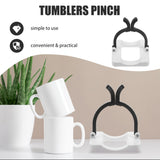 AUTSUPPL Dye Sublimation Retainer Fixate Ploductivity Fastening Tumblers Cup Pincher Tool Tumbler Clamp Sublimation Mug Fixing Clips Fixing Clips for Sublimation Tumbler Plastic Black AUTSUPPL