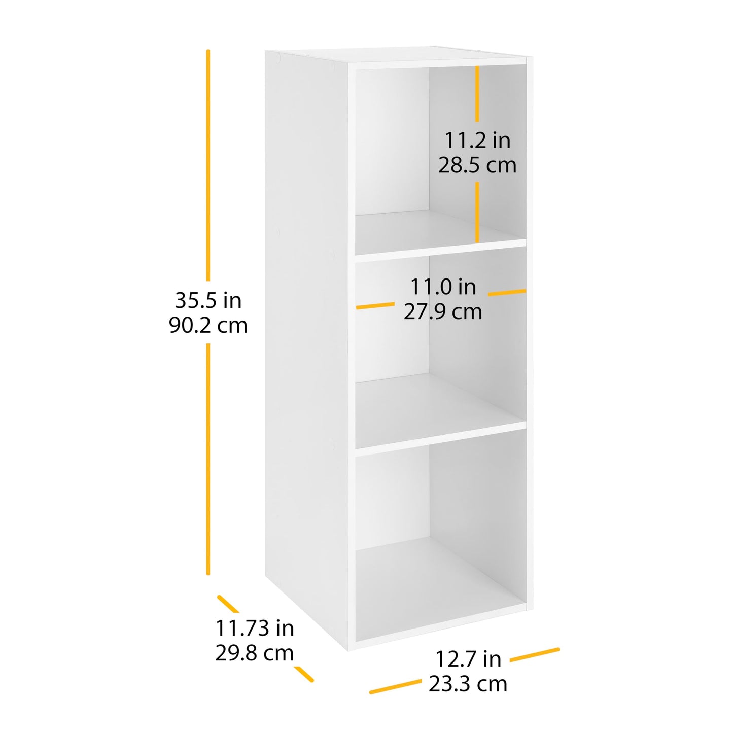 Whitmor 3 Cube Organizer, White