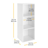 Whitmor 3 Cube Organizer, White Whitmor