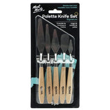 Mont Marte Studio Palette Knife Set, 5 Piece. Selection of Different Sizes and Styles of Stainless Steel Palette Knives. Mont Marte