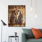 Egypt Diamond Art Kits For Adults, Diamond Painting Egyptian Pharaoh Diamond Art kits with Full Drill Round Diamond Painting Kits, DIY Diamond Dots Gem Art Crafts for Adults for Home Decor 12x16in W-9 Wohoaqig