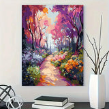 Easy Paint by Numbers Kit for Adults Beginner, Spring Adult Paint by Number Kits on Canvas, DIY Painting with Numbers for Adults, Acrylic Simple Oil Paint by Number Kits for Home Wall Decor 16x20 in BYGFHLYW