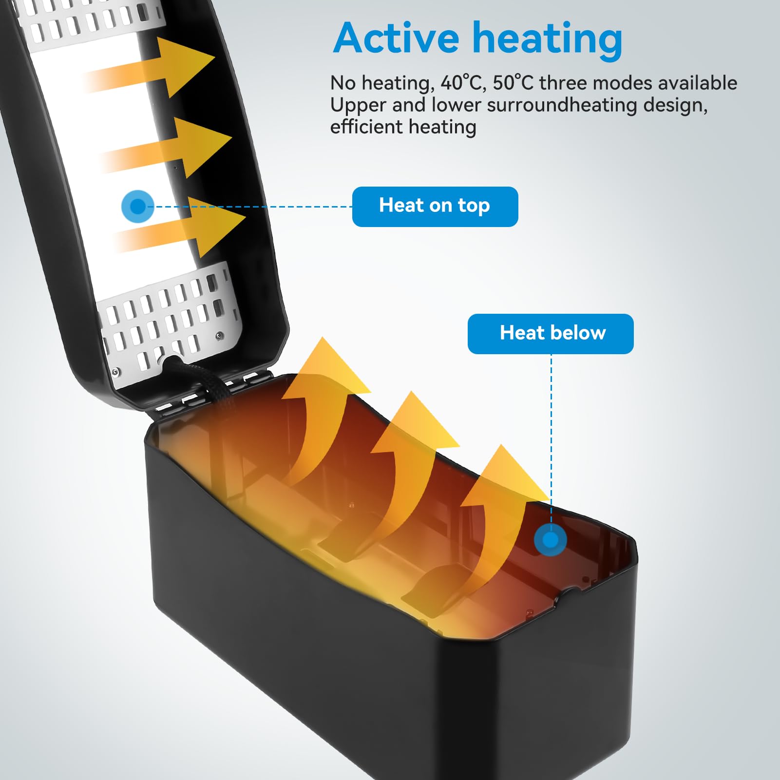 CCTREE 3D Resin Mixer & Heater, Efficient Mixing, Touch Operation, No Heating or Preheat 40℃,50℃, 3D Resin HM100 HeatMixer for Anycubic ELEGOO phrozen 250g/500g/1kg LCD DLP SLA Resins - WoodArtSupply