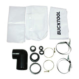 BUCKTOOL 1.2 HP Auto Start 750CFM Dust Collector with 3 Dust Collection Bag, 5.4 Cubic Bag Capacity and 5 PCS Reducer for Woodworking Bucktool