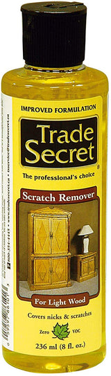 Trade Secret Scratch Remover for Wood Furniture and Floor Cover Nicks and Scratches, Camouflage Minor Defects (8oz / 236 Ml)… (Light) Trade Secret
