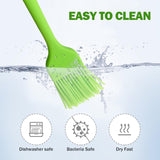 Craebuer Silicone Basting Pastry Brush, 5 Pack Heat Resistant Cooking Brush for Oil Butter Sauce, Food Brush for BBQ Grill Barbeque Kitchen Baking Cooking Craebuer