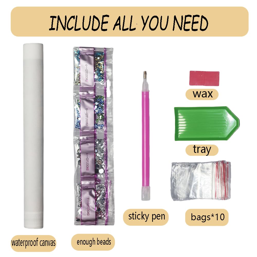 5D Sea Turtle Special Shape Diamond Art Painting Kits for Adults, DIY Crystal Rhinestones Small Animals Picture Diamond Dots Paintings Adult Craft Kits for Beginner Paintcolor