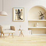 KAYEIUU Anubis Diamond Art Painting Kits for Adults, Egyptian God 5D Diamond Painting for Adults Beginners DIY Full Drill Round Art Gems for Home Wall Decor 12x16inch KAYEIUU