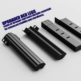 Hunlostten 14in High King Bed Frame No Box Spring Needed, Heavy Duty King Platform Bed Frame with Round Corners, Easy Assembly, Noise Free, Black Hunlostten